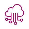 Cloud and modern data infrastructure icon