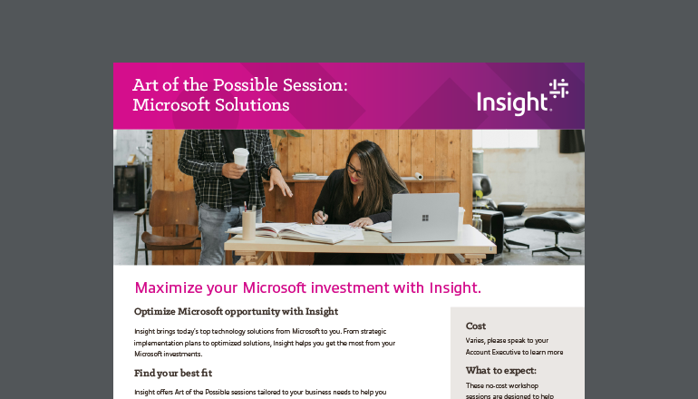 Article Microsoft "Art of the Possible" Session Image