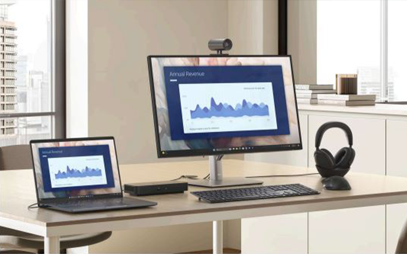 Delight your workforce devices on office table