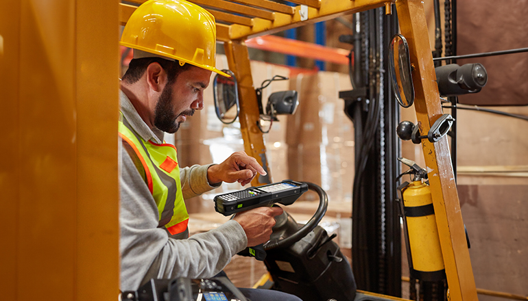 Supply Chain Man using tablet