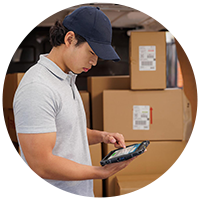 Man using mobile
