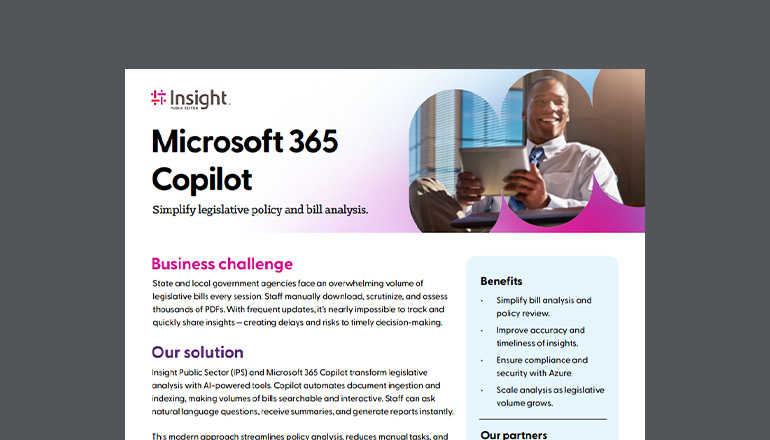 Article Copilot 365: Simplify policy and bill analysis  Image