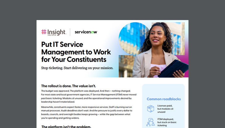 Article Put IT Service Management to Work for Your Constituents Image