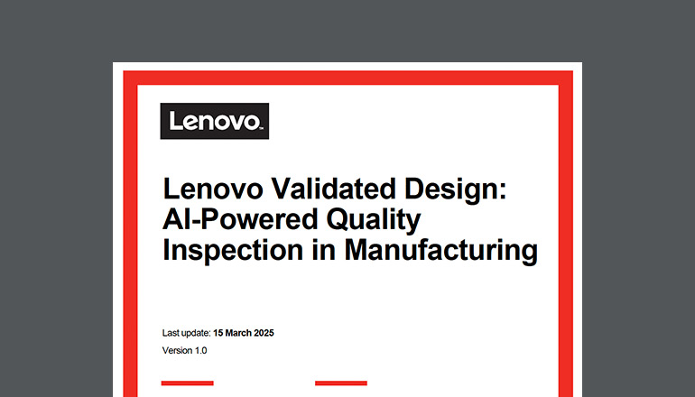 Article Lenovo Validated Design: AI Manufacturing Inspection  Image