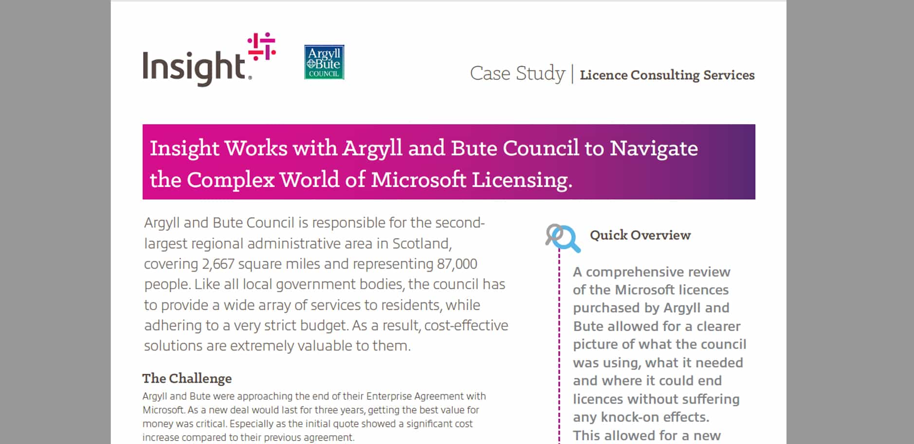 Article Argyll & Bute Council: Navigating the complex world of Microsoft Licensing Image
