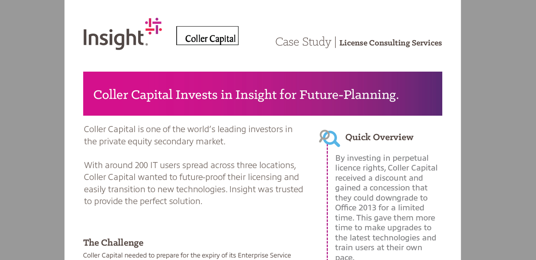 Article Coller Capital: Invests in Insight for Future-Planning Image