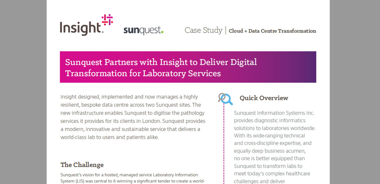 Article Sunquest: Deliver Digital Transformation for Laboratories Image