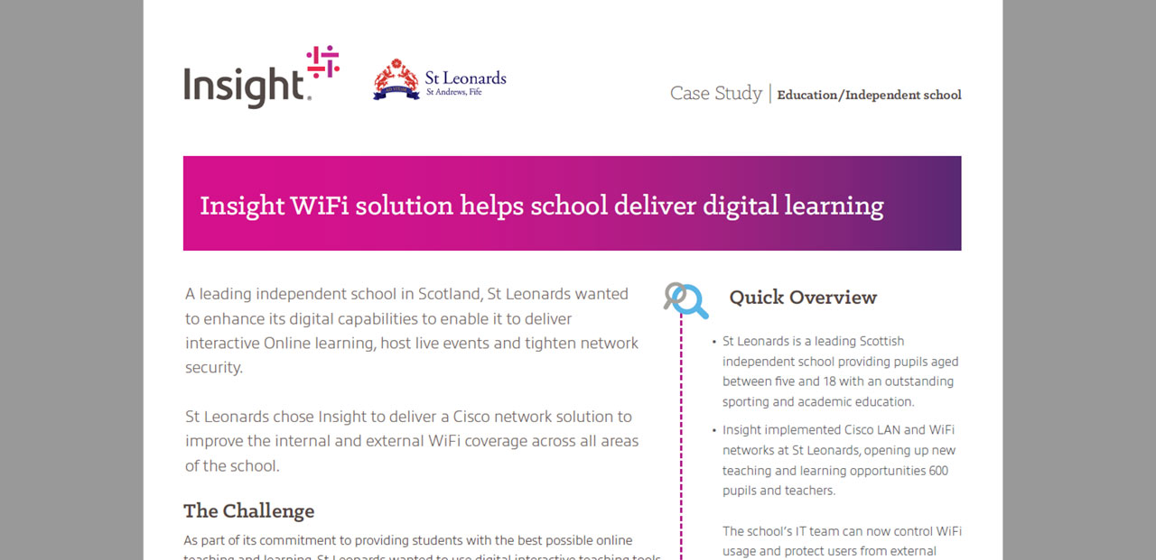 Article Insight WiFi solution helps school deliver digital learning Image
