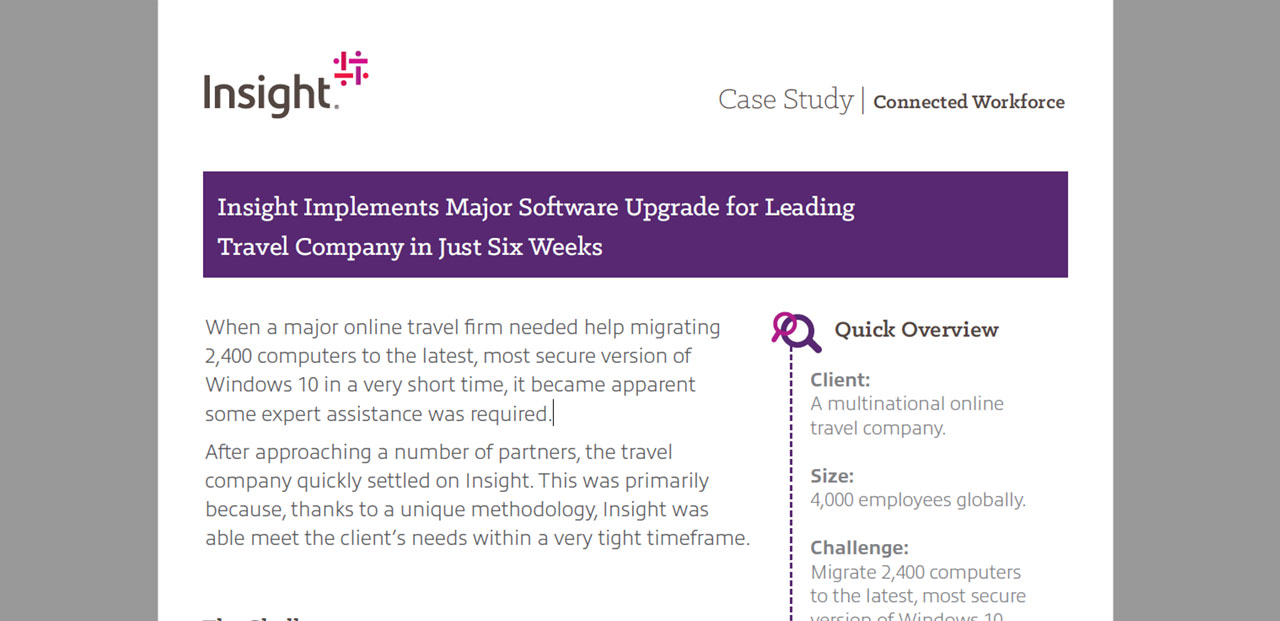 Article Insight Implements Major Software Upgrade for Leading Travel Company Image