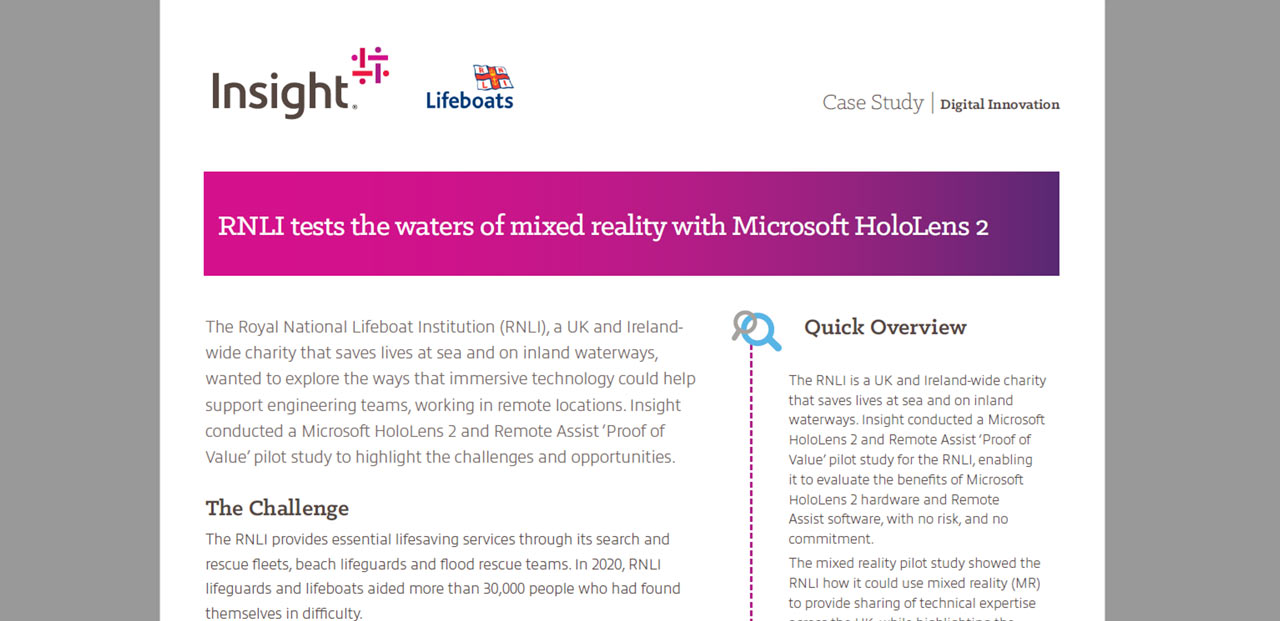 Article RNLI Tests the Waters of Mixed Reality with HoloLens 2 Image