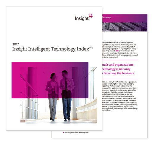 2017 Insight Intelligent Technology Index report cover, which you can register to download