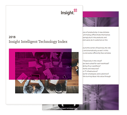 2018 Insight Intelligent Technology Index report cover, which you can register to download
