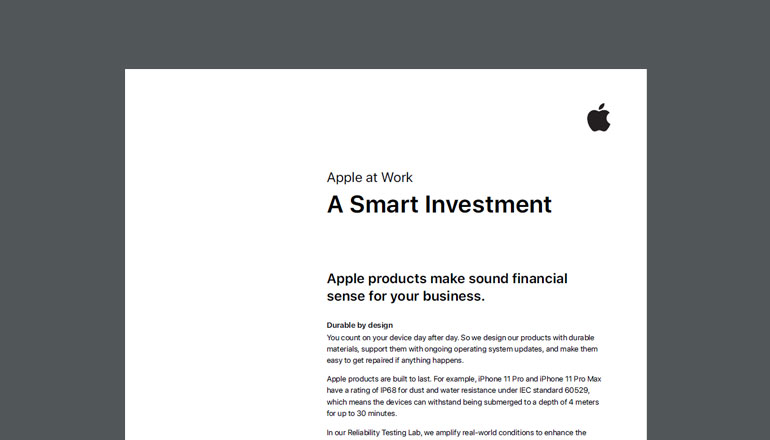 Article Apple at Work | A Smart Investment  Image