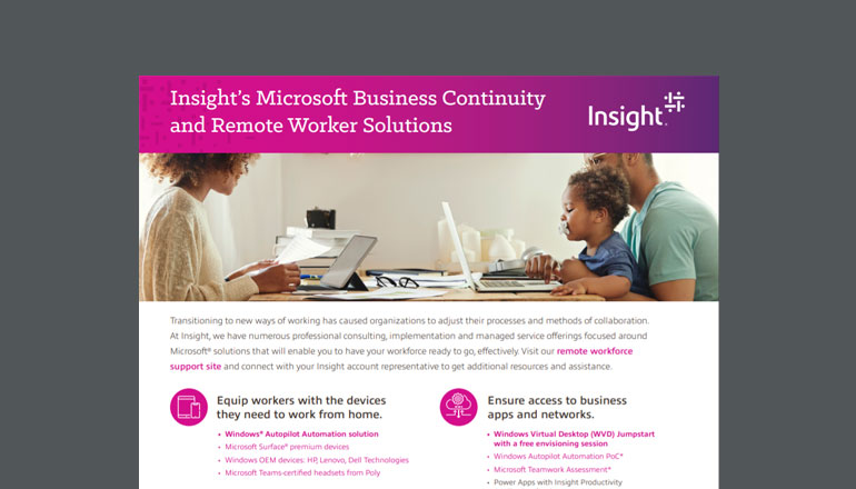 Article Insight’s Microsoft Business Continuity and Remote Worker Solutions Image