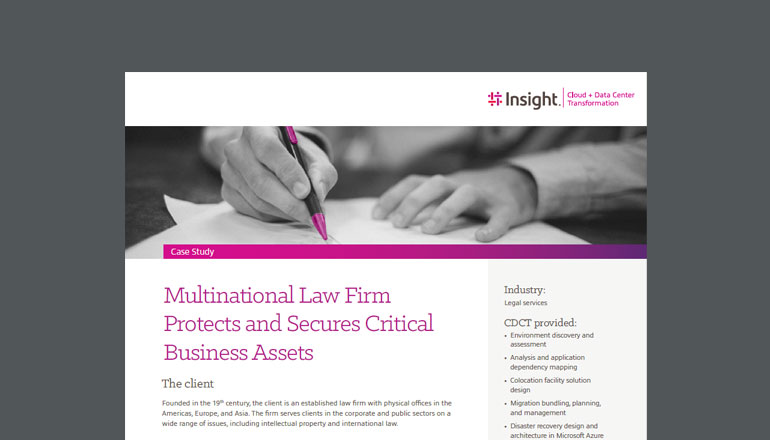 Article Multinational Law Firm Protects Critical Client Data  Image