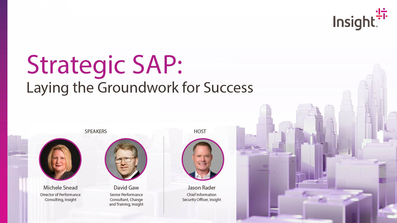 Article LinkedIn Live: Strategic SAP: Laying the Groundwork for Success Image