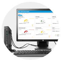 Desktop view of HP JetAdvantage Insights dashboard