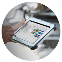 Microsoft Dynamics 365 tablet device