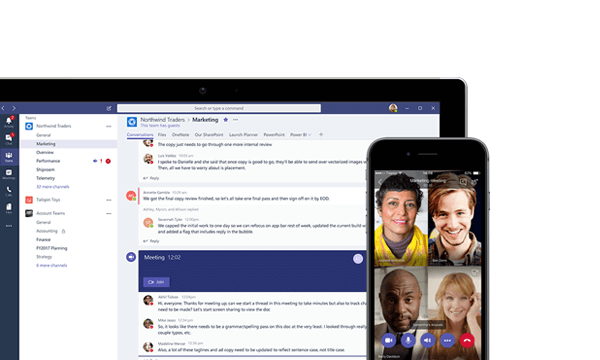 Microsoft Teams screenshot of chat