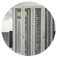 Networking and storage servers found in rack mountable enclosures in data center