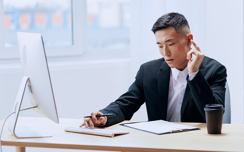 See more. Do more. thinking man