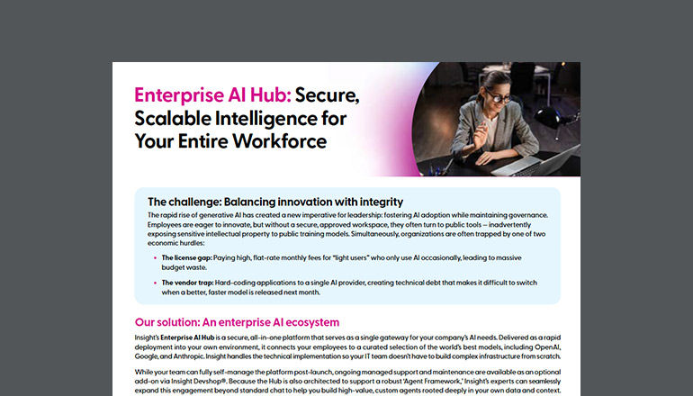 Enterprise AI Hub: Secure, Scalable Intelligence for Your Entire Workforce Thumbnail of asset available to download below