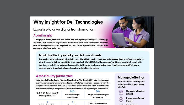 Why Insight for Dell Technologies Thumbnail of asset available to download below