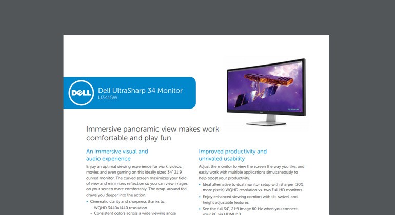 Dell UltraSharp 34 Monitor Dell UltraSharp 34 Monitor Thumbnail