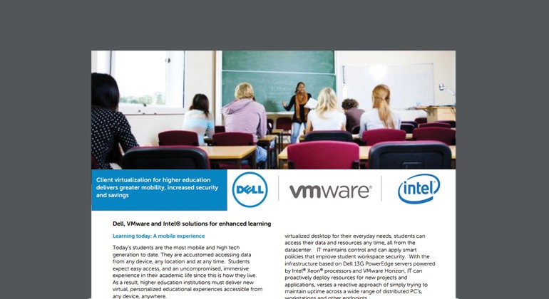 Learn With Dell and VMware Solutions Dell and VMware Solutions