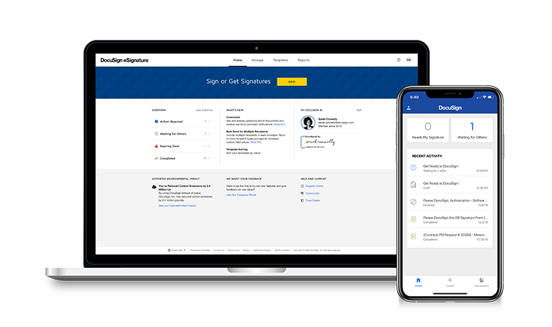 Docusign-MacBook-iPhone-Screenshots-Creative