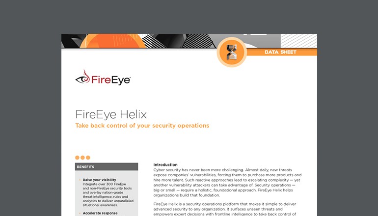 FireEye Helix Security Operations Datasheet FireEye Helix Security Operations Datasheet thumbnail