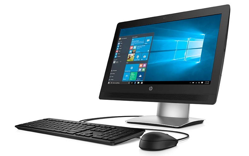 Touch-screen and non touch-screen models available HP ProOne 400 All-in-One pc