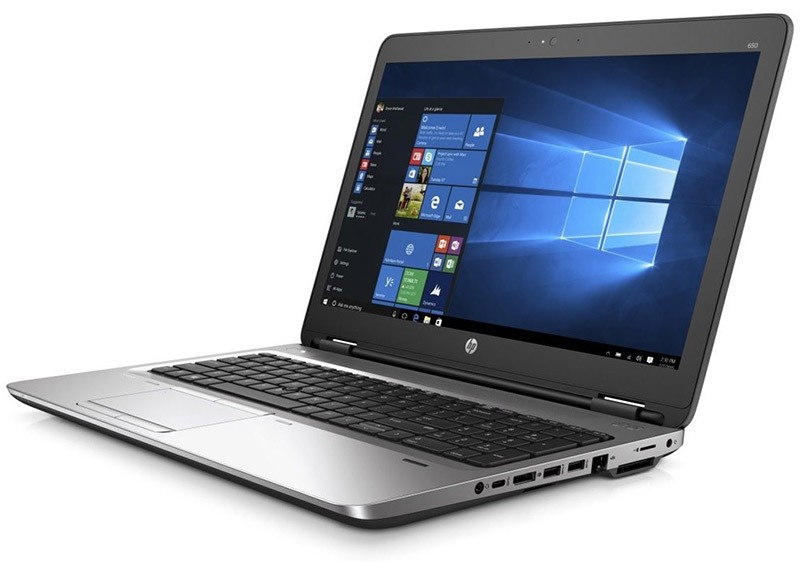 HP ProBook 650 G2 business laptop running Windows 10