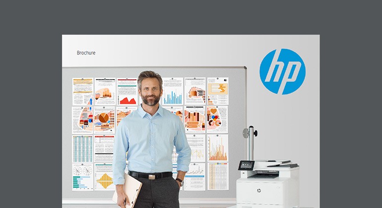 HP LaserJet printers and MFPs brochure Cover of HP LaserJet printers and MFPs brochure
