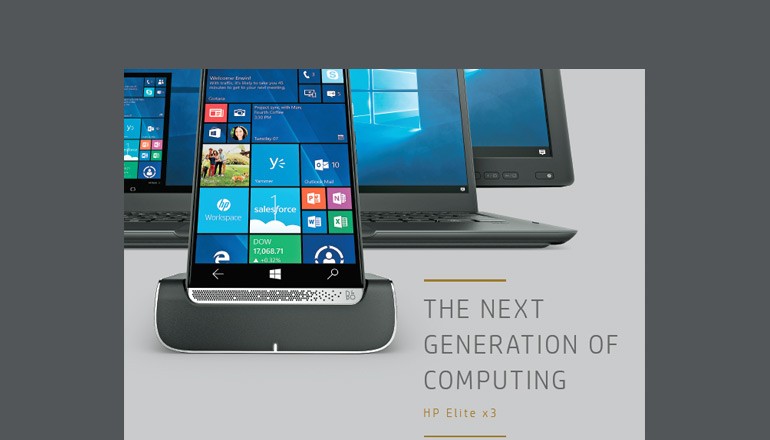 The Next Generation of Computing: HP Elite x3 brochure cover