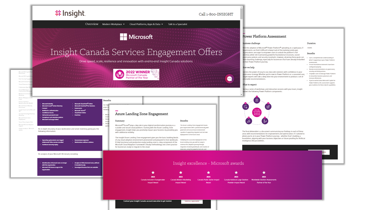 Microsoft Service Catalogue