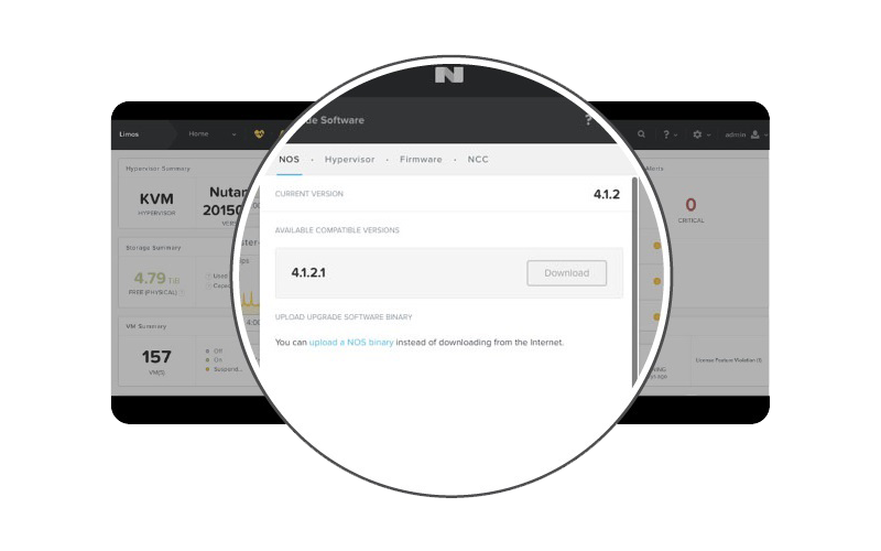Nutanix Prism screenshot product