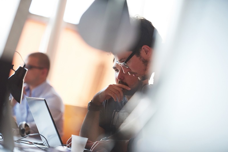 startup business people group working everyday job at modern office