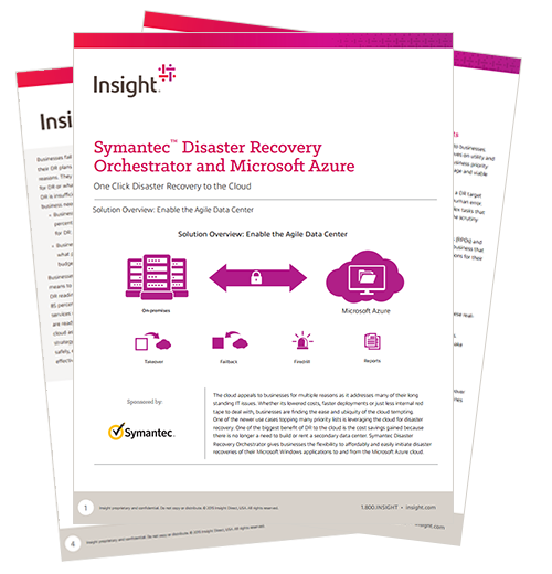 Internal view of the Symantec disaster recovery whitepaper pages