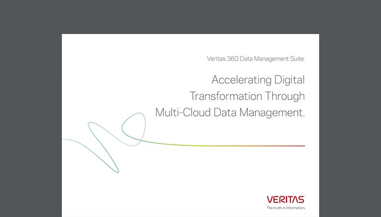 Veritas data management 360 brochure cover 