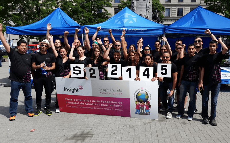 Insight team outside at event 