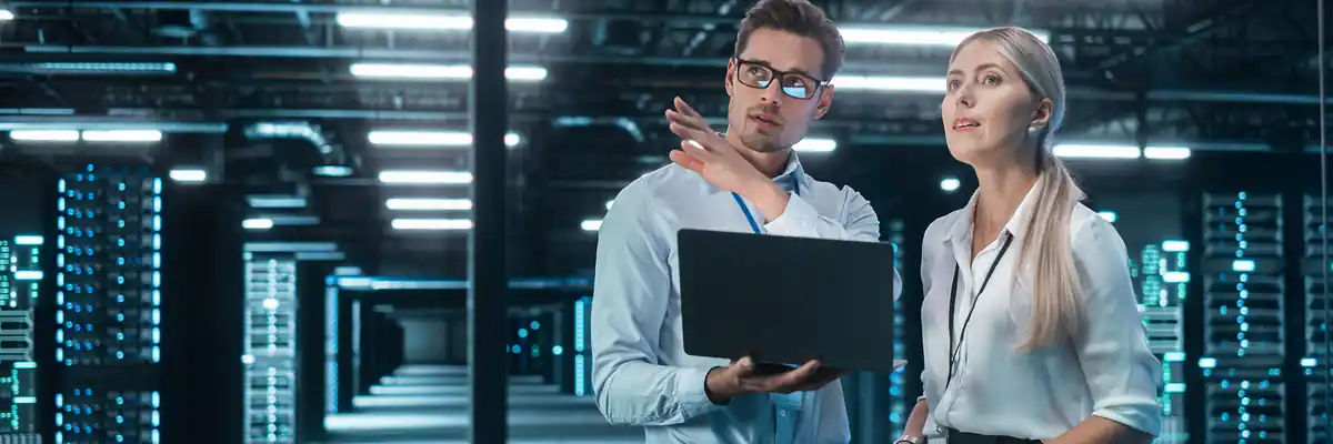 People looking at data