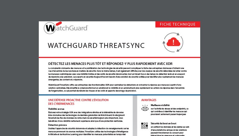 WatchGuard ThreatSync Thumbnail of brochure available to download below