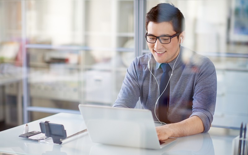 Man on laptop
