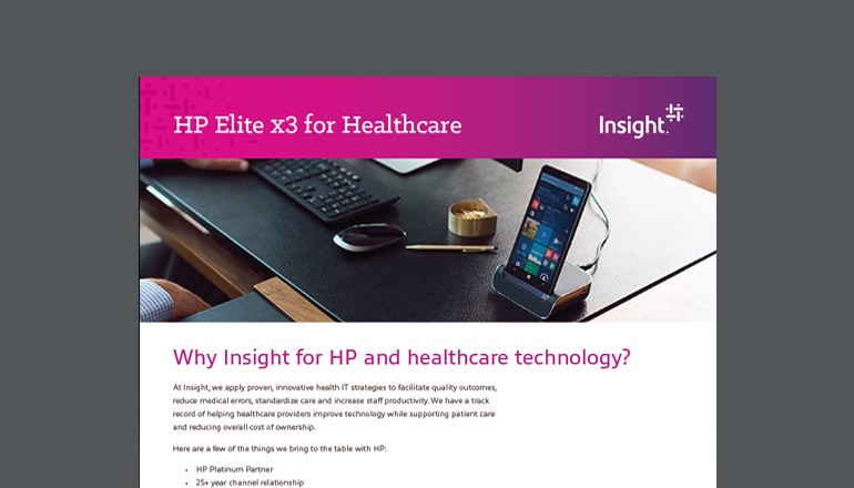 HP Elite x3 for Healthcare HP Elite x3 for Healthcare datasheet thumbnail