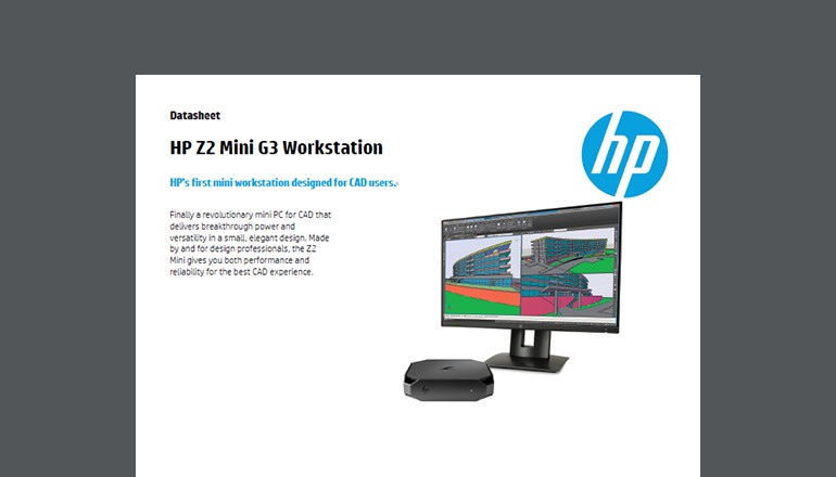 HP Z2 Mini G3 Workstation HP Z2 Mini G3 Workstation datasheet thumbnail