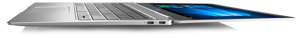 Innovative designs with premium features HP EliteBook Folio G1 notebook open completely