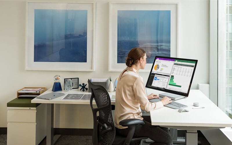 User viewing their Microsoft Dynamics CRM dashboard