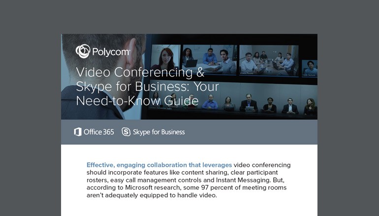 Video Conferencing & Skype for Business: Your Need-to-Know Guide cover